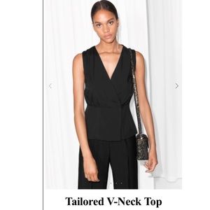 & other stories vneck sleeveless top